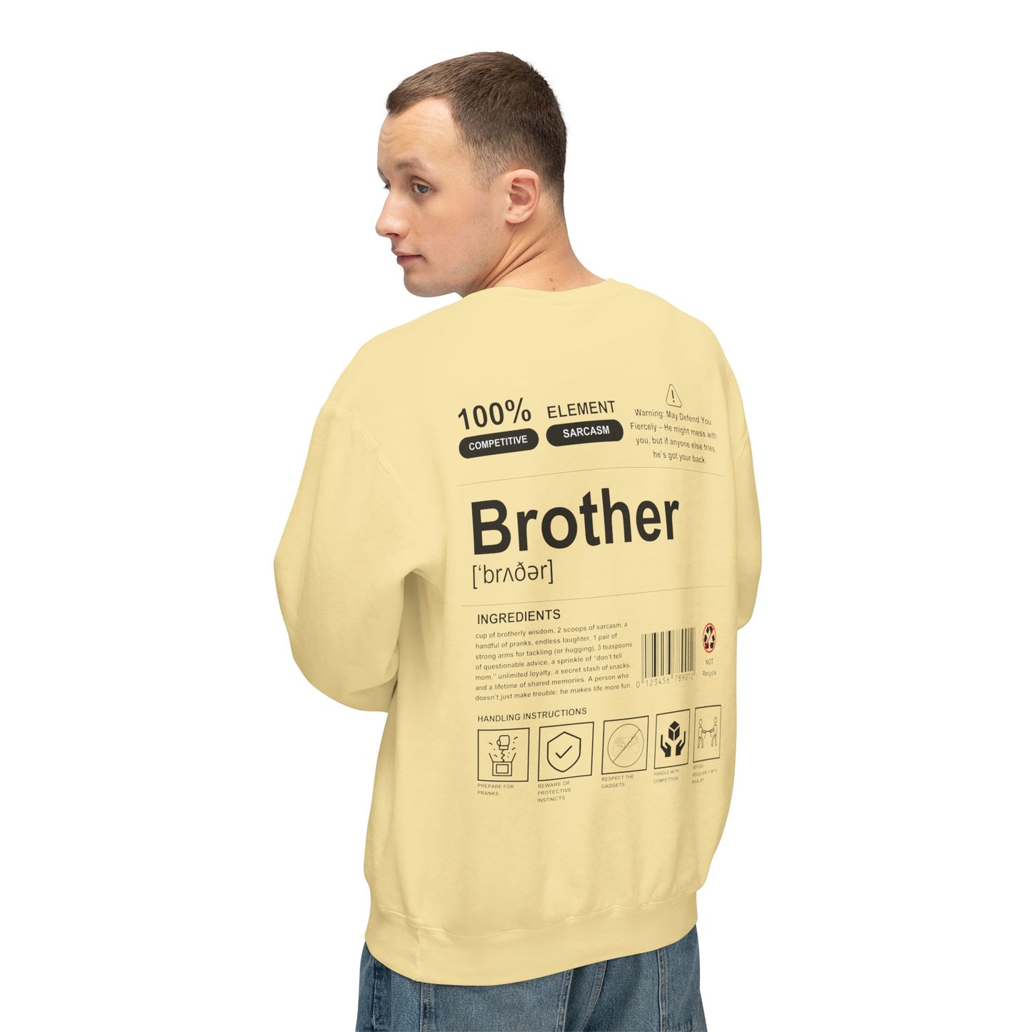 Unisex Lightweight Crewneck Sweatshirt - Brother