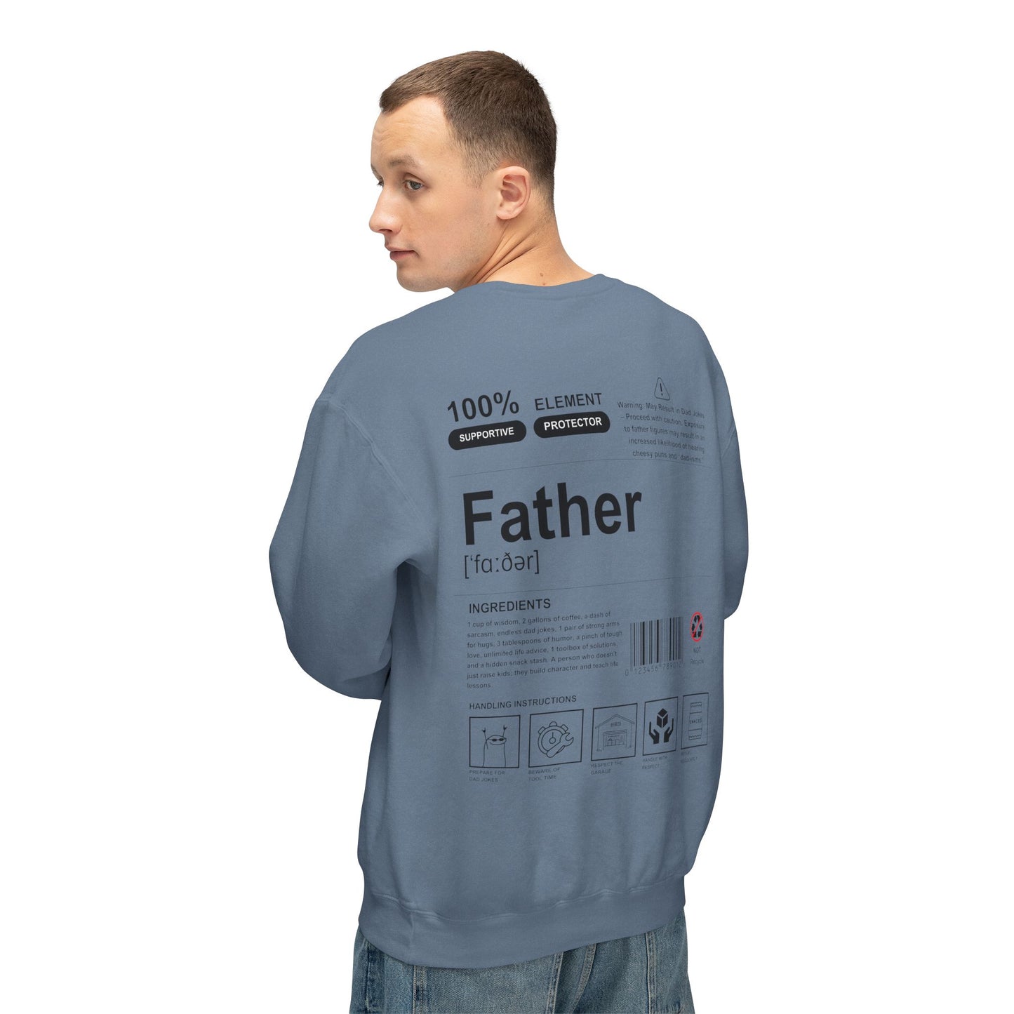 Unisex Lightweight Crewneck Sweatshirt - Father
