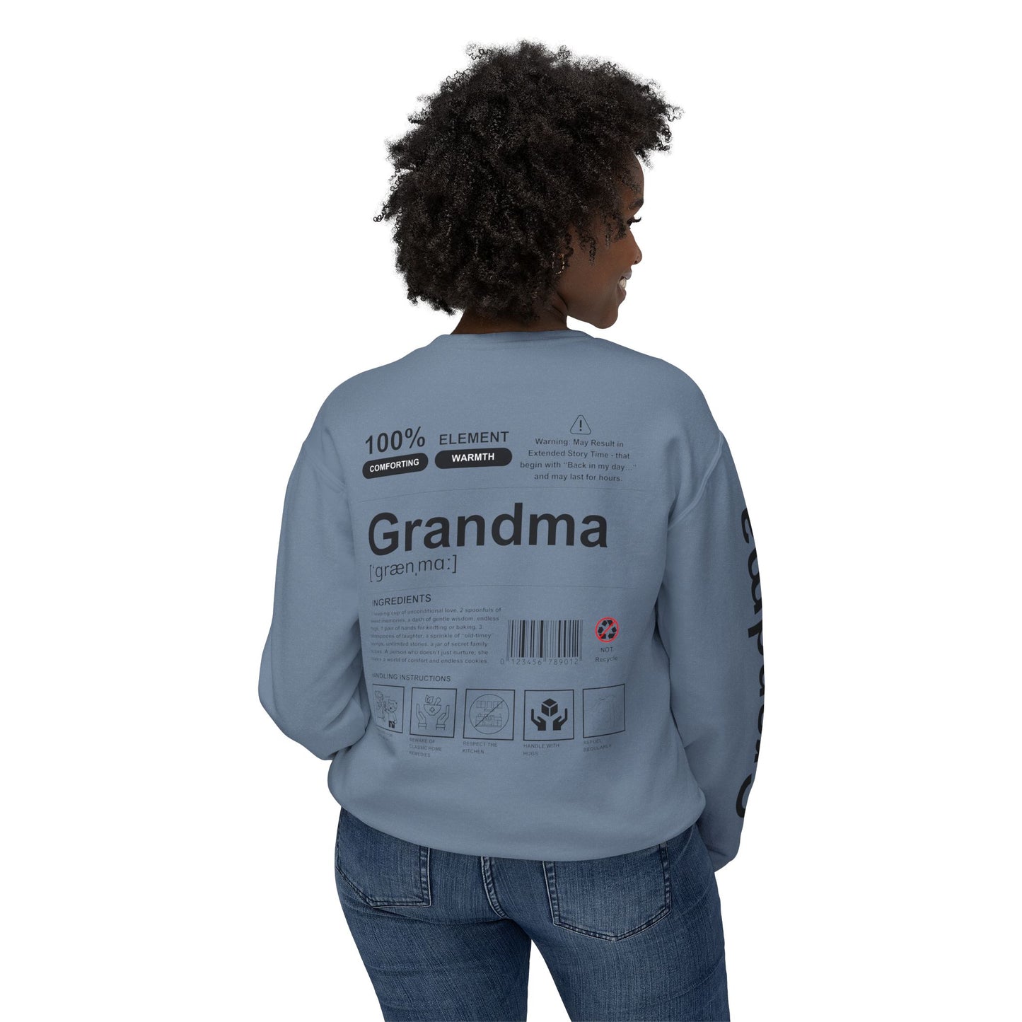 Unisex Lightweight Crewneck Sweatshirt - Grandma
