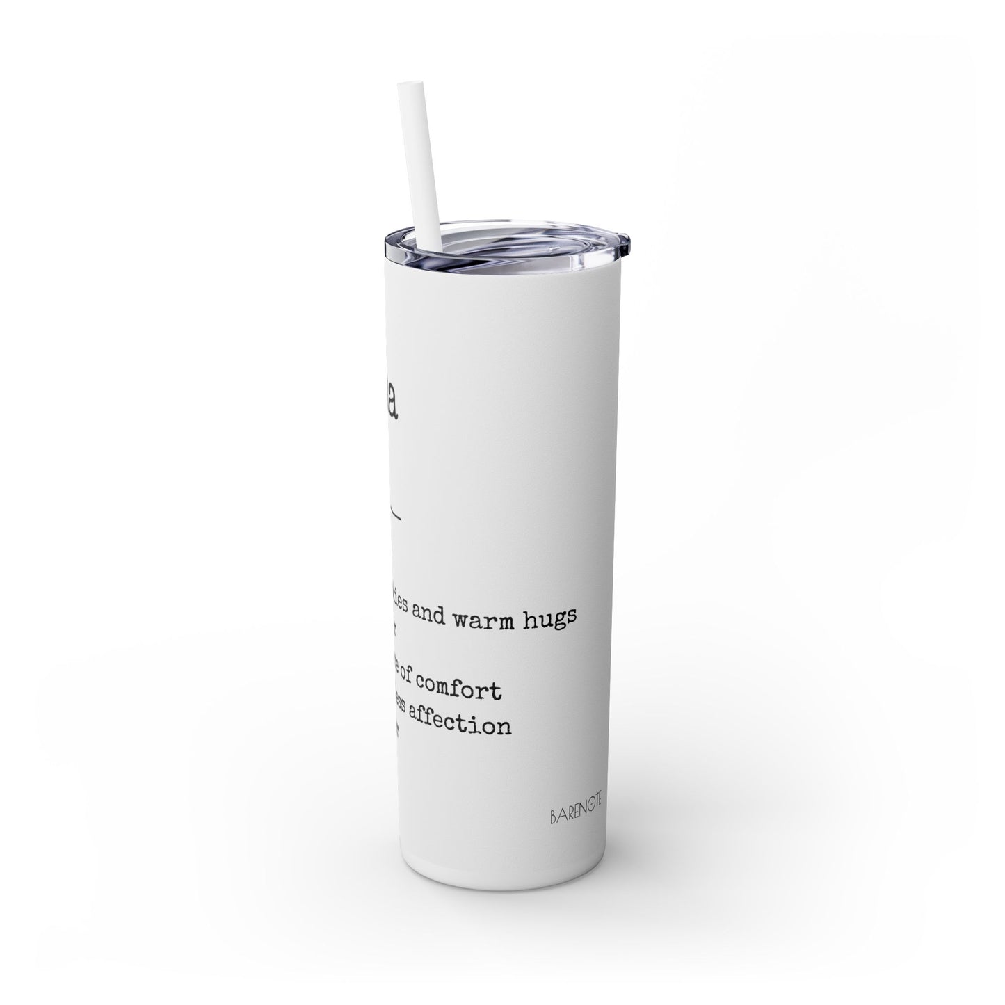 Skinny Tumbler with Straw, 20oz - Grandma
