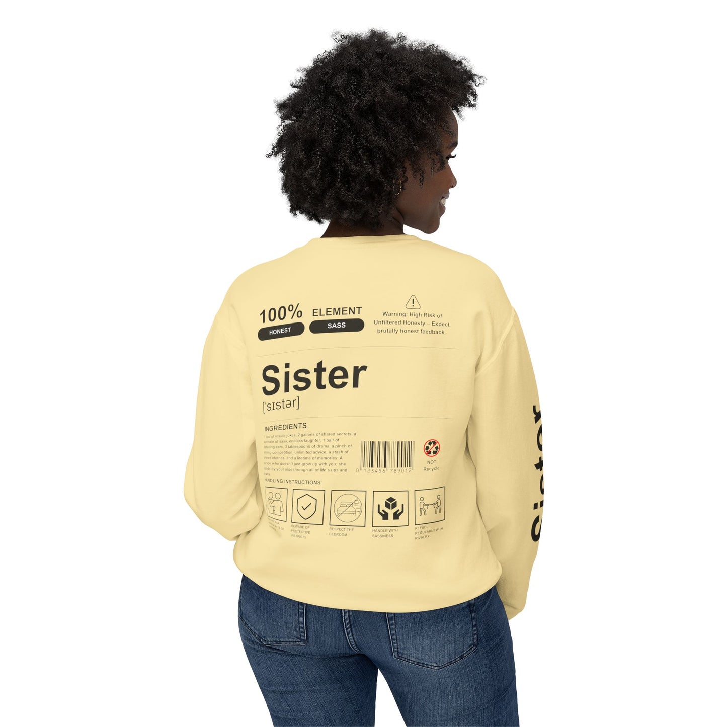 Unisex Lightweight Crewneck Sweatshirt - Sister
