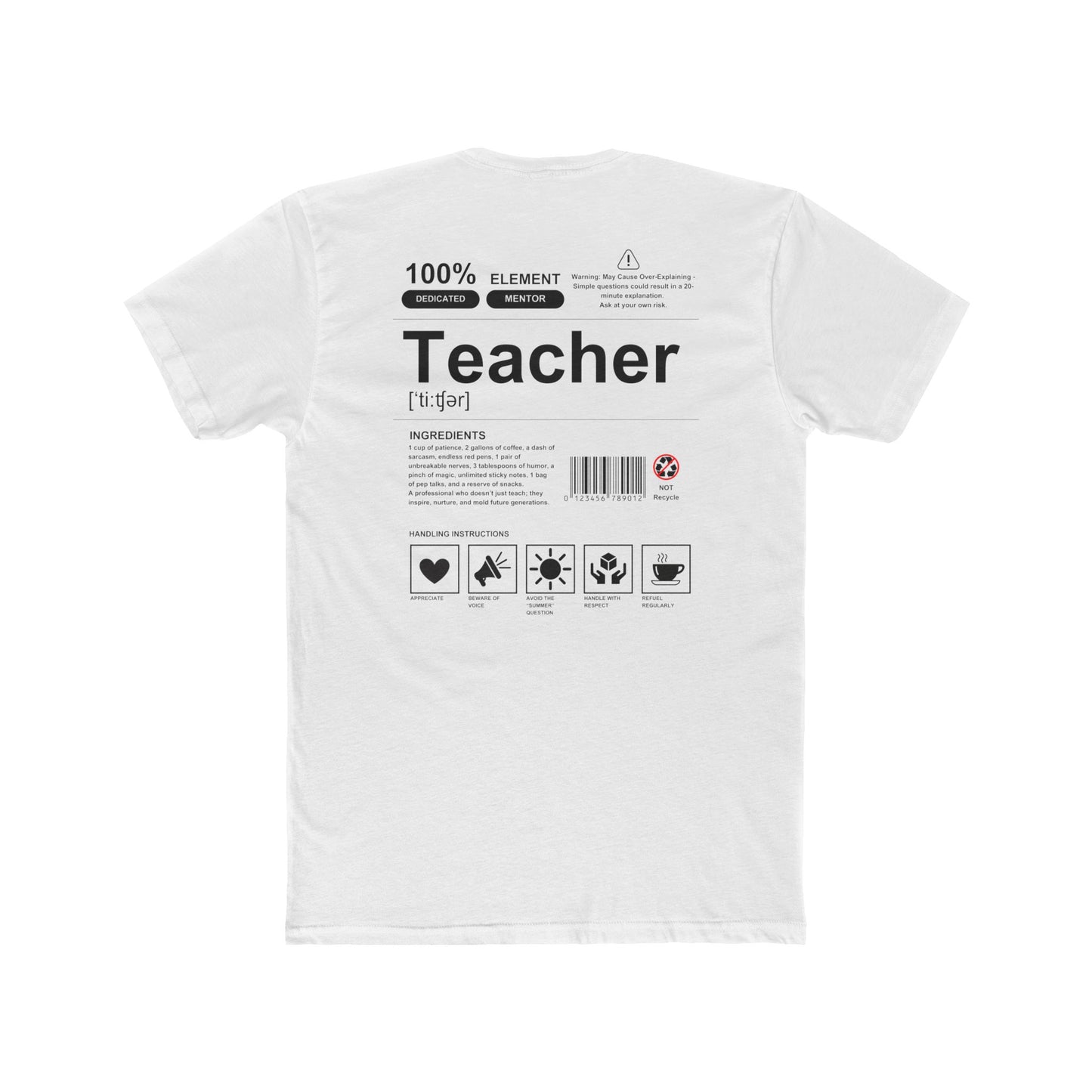 Unisex Cotton Crew Tee - Teacher