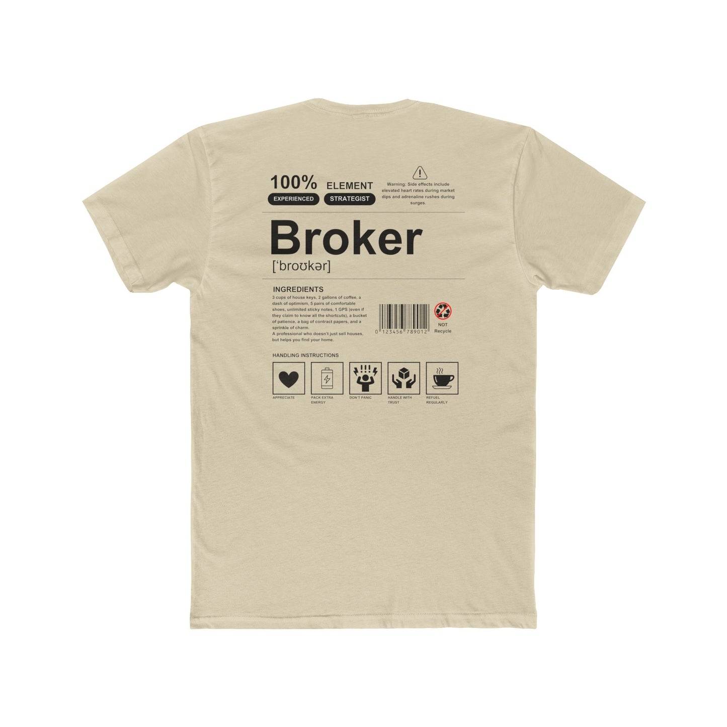 Unisex Cotton Crew Tee - Broker