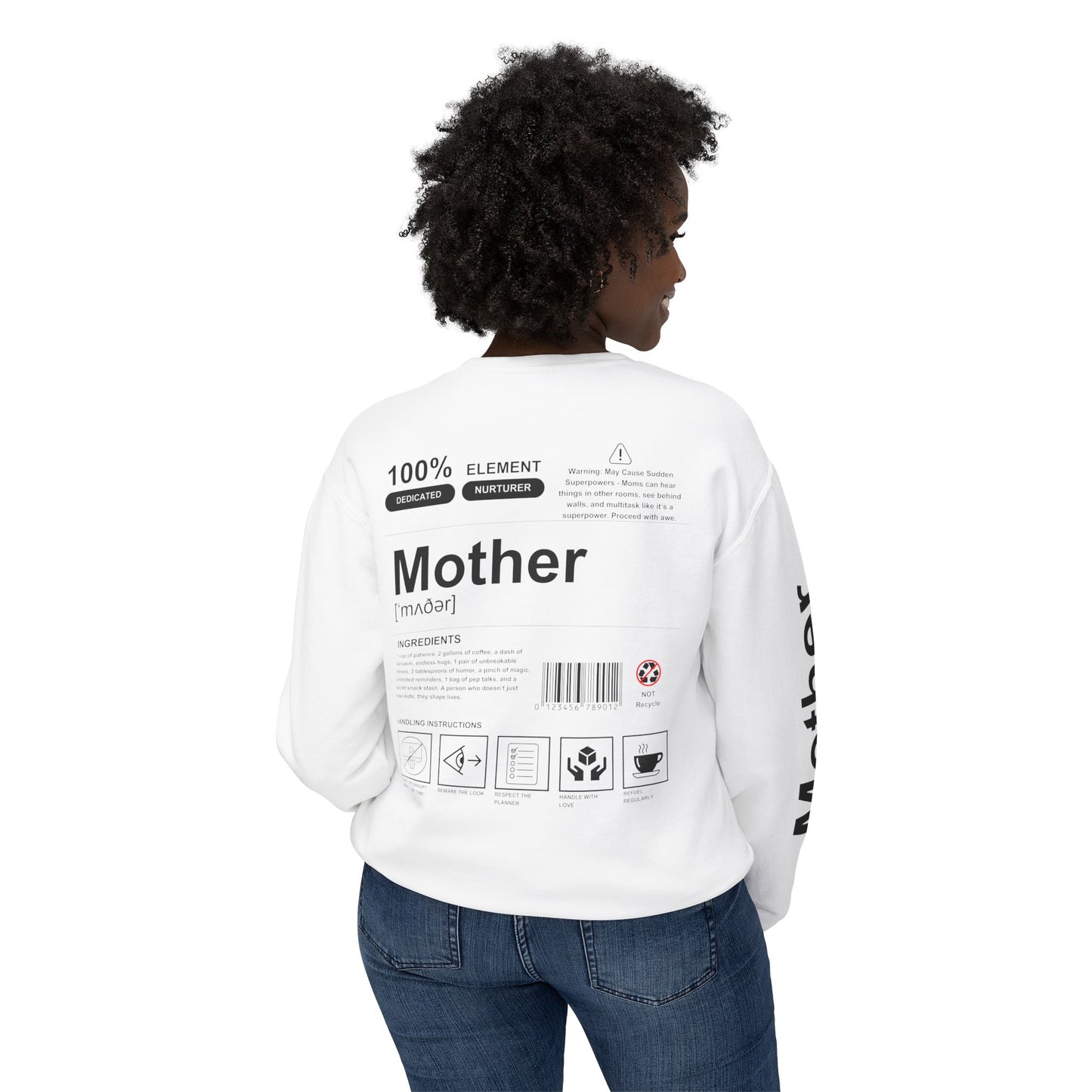 Unisex Lightweight Crewneck Sweatshirt - Mother