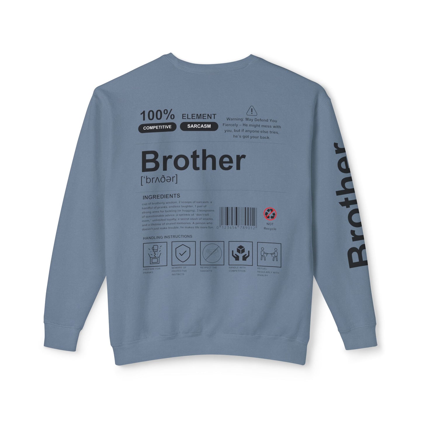 Unisex Lightweight Crewneck Sweatshirt - Brother