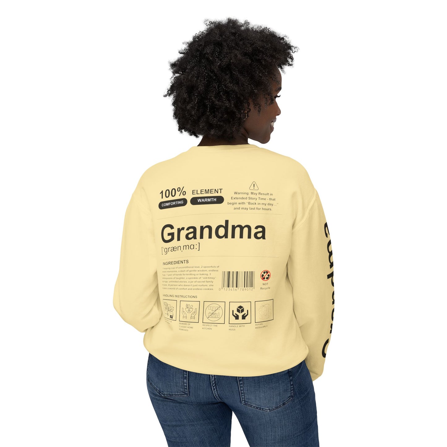 Unisex Lightweight Crewneck Sweatshirt - Grandma