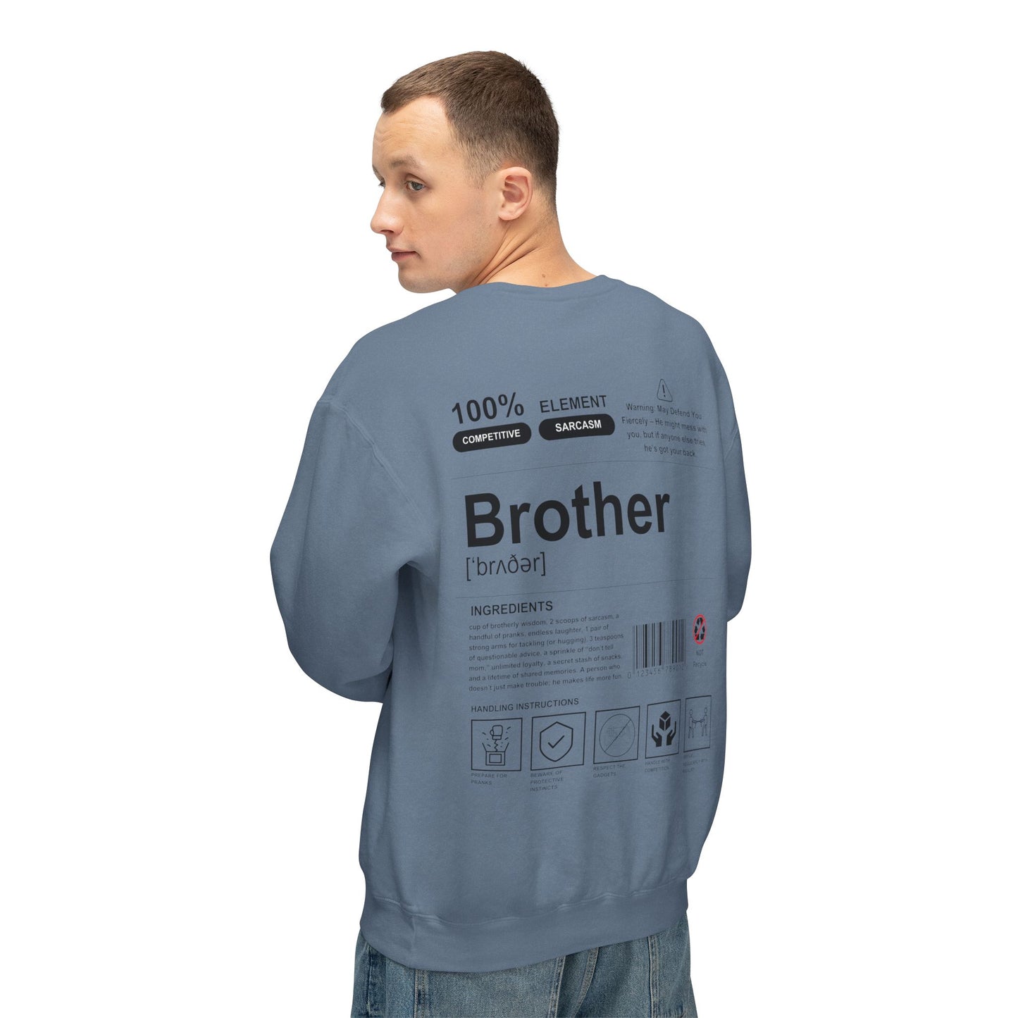 Unisex Lightweight Crewneck Sweatshirt - Brother