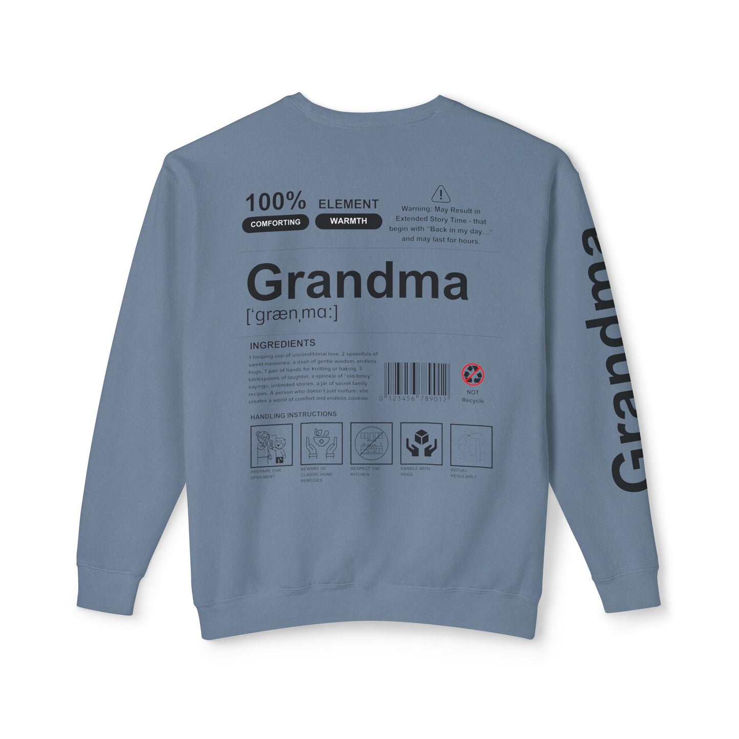 Unisex Lightweight Crewneck Sweatshirt - Grandma