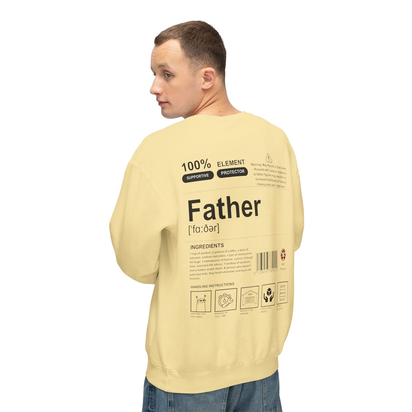 Unisex Lightweight Crewneck Sweatshirt - Father