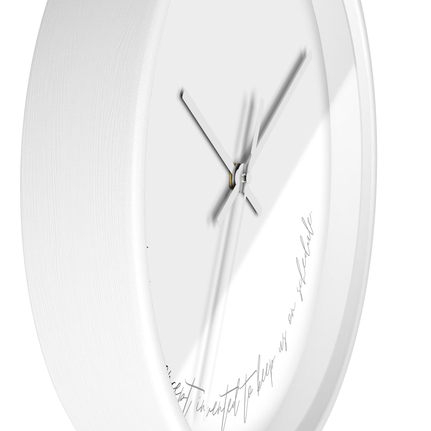 Minimalist Wall Clock - “Time is a concept invented to keep us on schedule.“