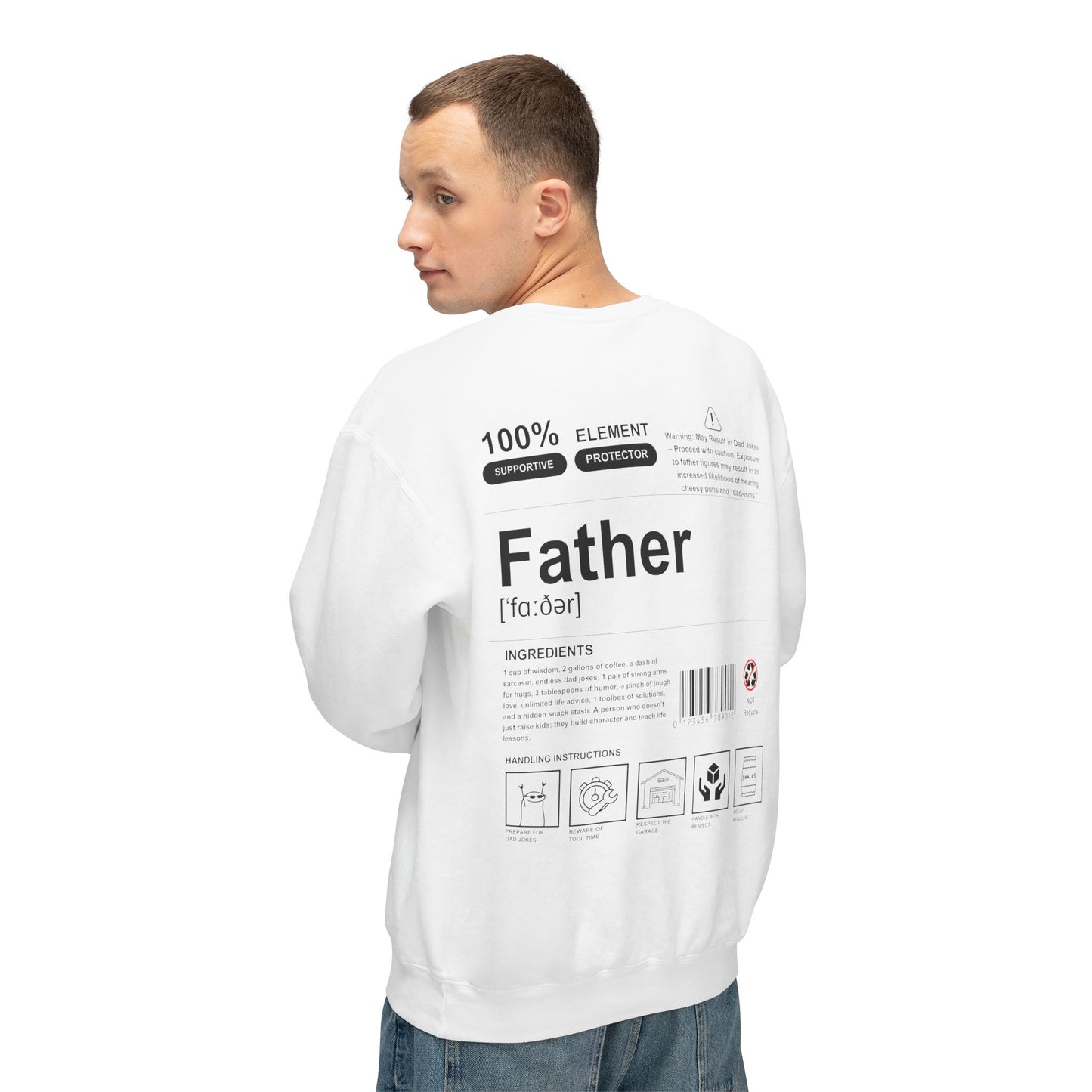 Unisex Lightweight Crewneck Sweatshirt - Father