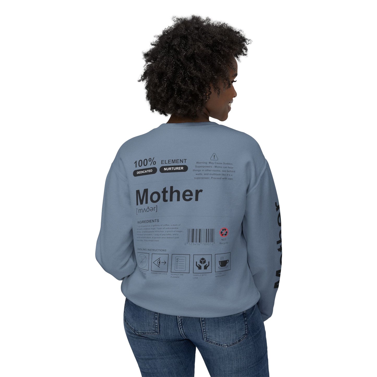 Unisex Lightweight Crewneck Sweatshirt - Mother