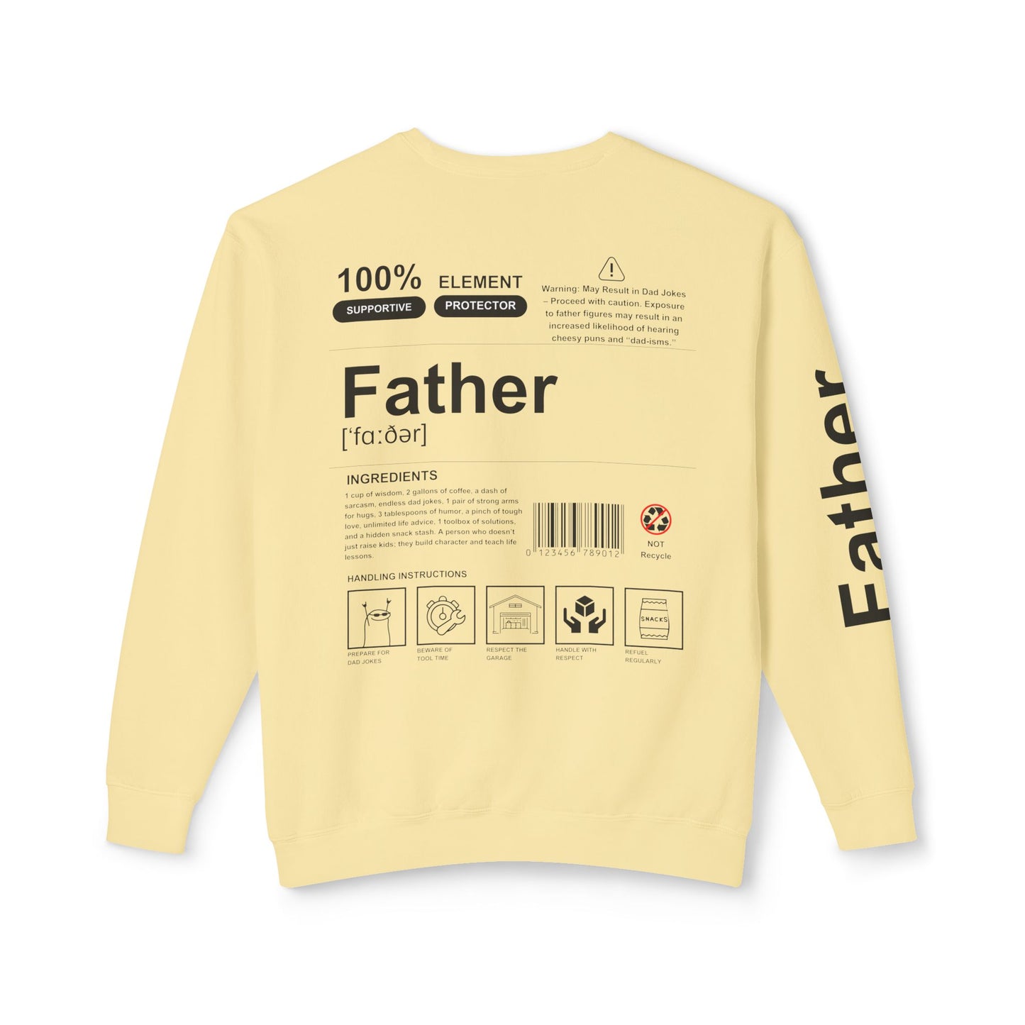 Unisex Lightweight Crewneck Sweatshirt - Father