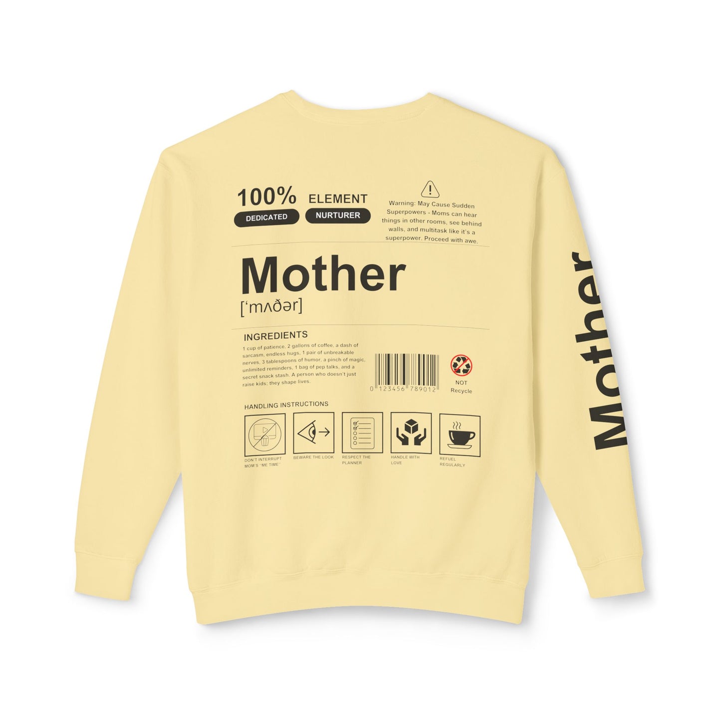 Unisex Lightweight Crewneck Sweatshirt - Mother