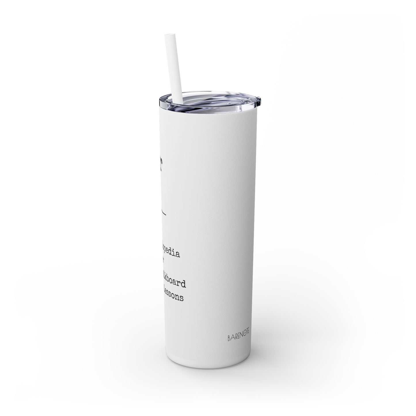 Skinny Tumbler with Straw, 20oz - Teacher