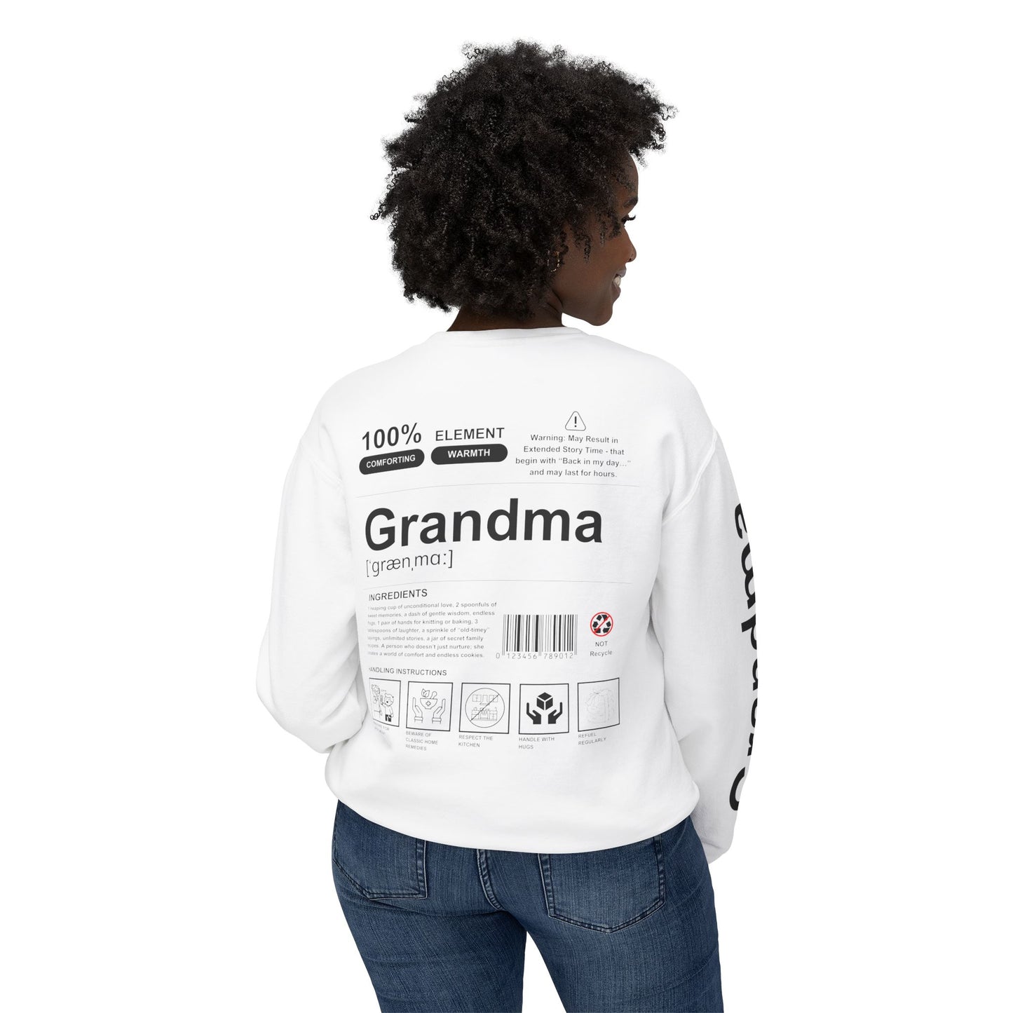 Unisex Lightweight Crewneck Sweatshirt - Grandma