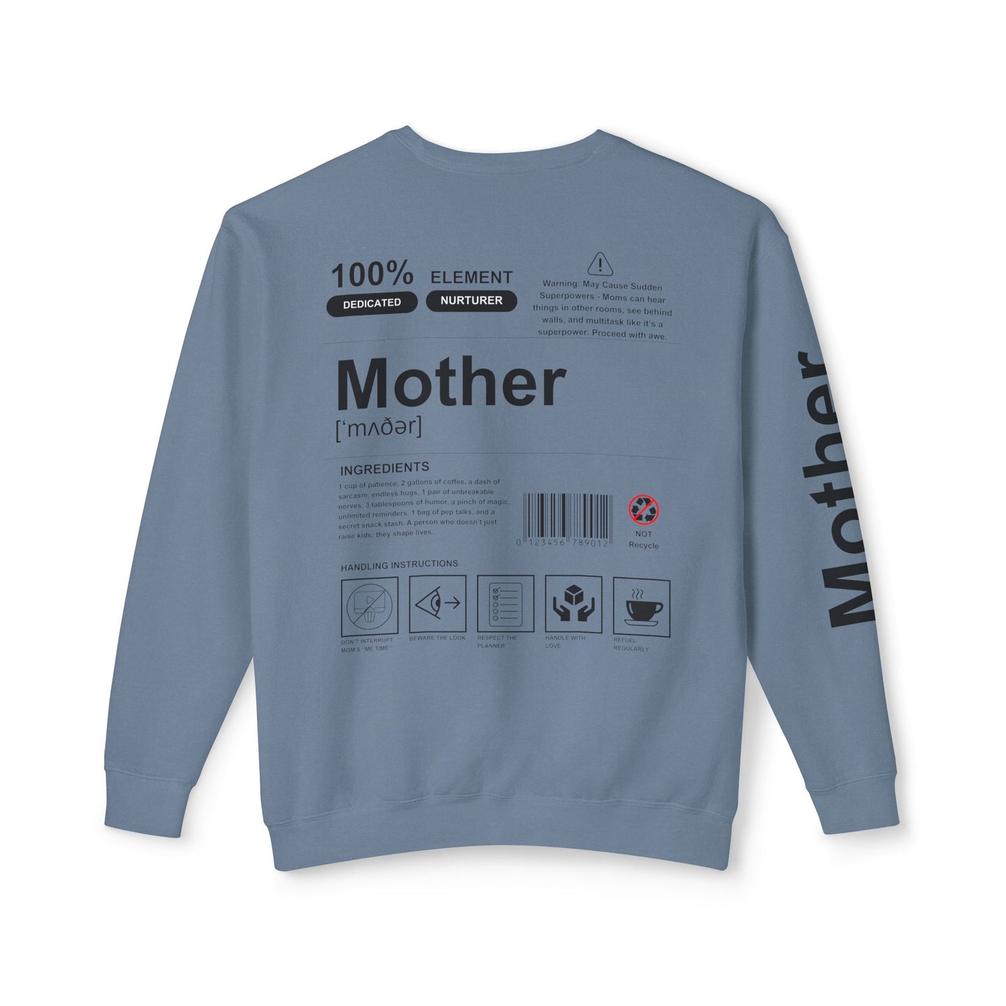 Unisex Lightweight Crewneck Sweatshirt - Mother