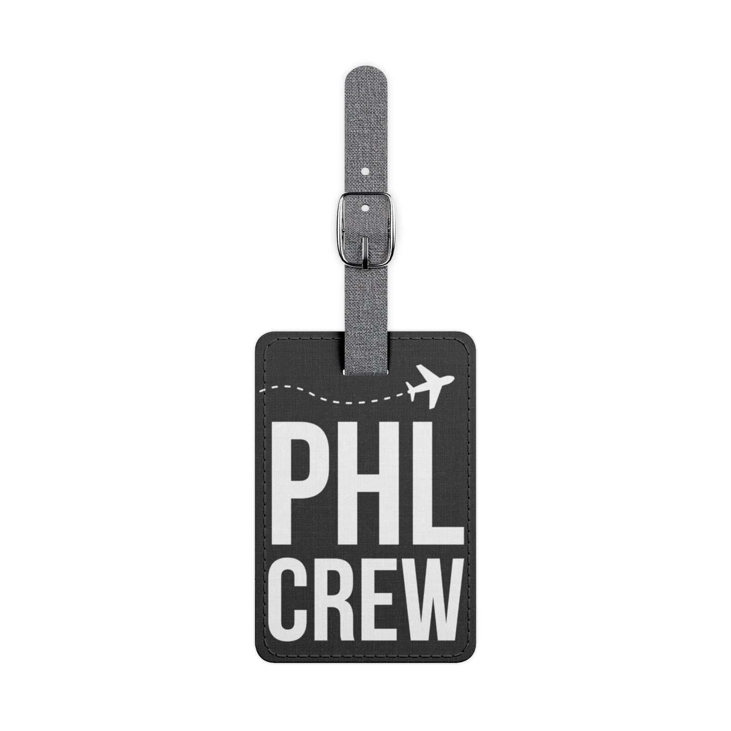 PHL CREW BLACK Luggage Tag, Rectangle