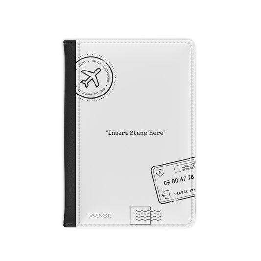 Passport Cover - "Insert Stamp Here"