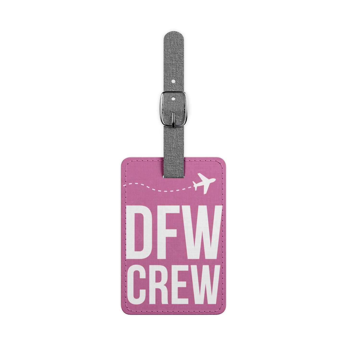 DFW CREW PINK Luggage Tag, Rectangle