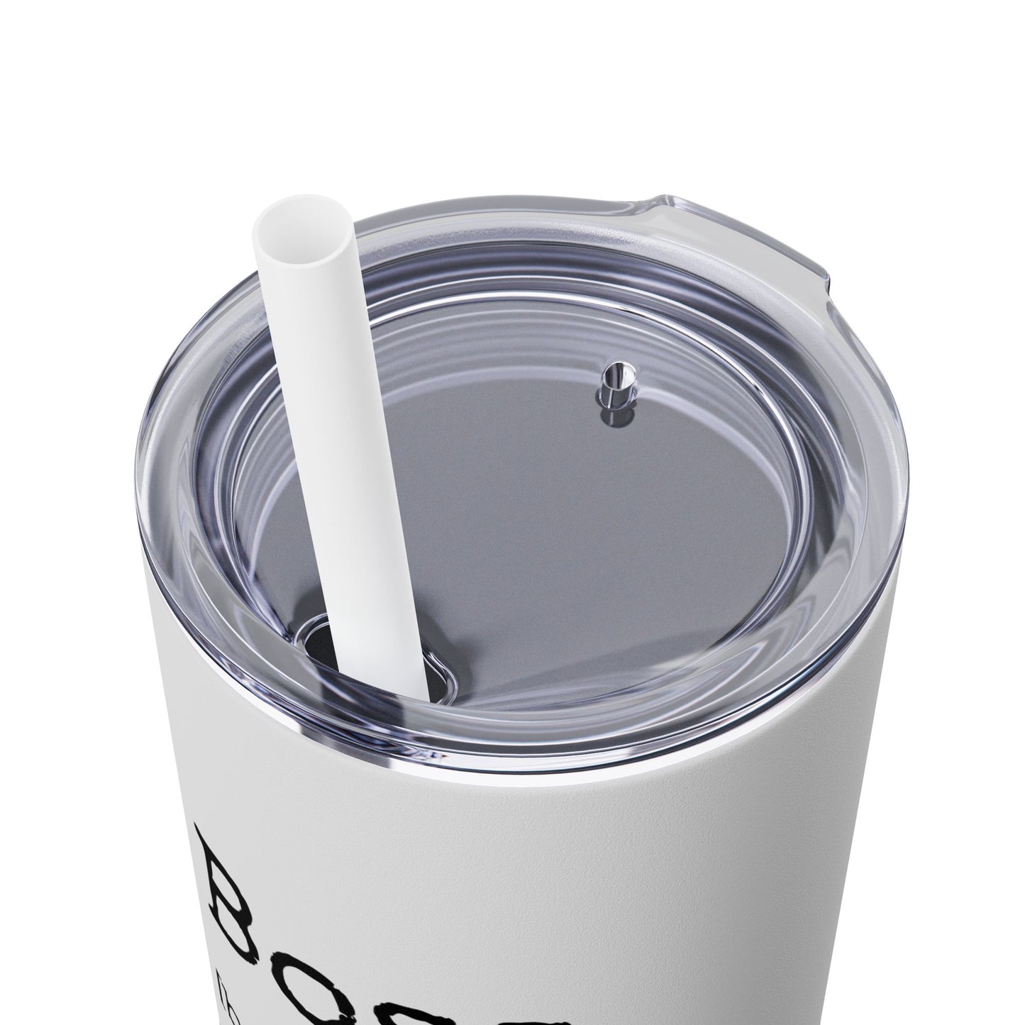 Skinny Tumbler with Straw, 20oz - Boss