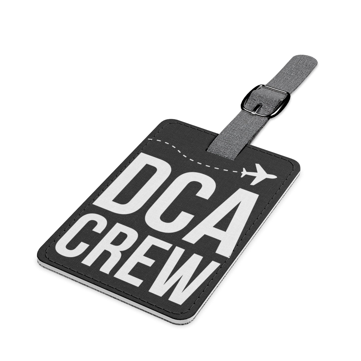 DCA CREW BLACK Luggage Tag, Rectangle