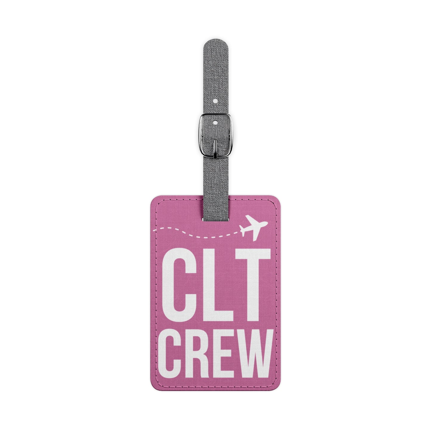 CLT CREW PINK Luggage Tag, Rectangle